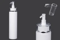 Μπουκάλι 250 ml PET με αντλία κρέμας (PP24) και καπάκι - 6 τμχ Μπουκάλι 250 ml PET με αντλία κρέμας (PP24) και καπάκι - 6 τμχ