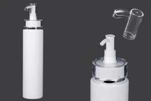 250 ml PET-Flasche mit Cremepumpe (PP24) und Verschluss – 6 Stk-1