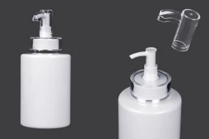 Flacon PET de 300 ml avec pompe à crème (PP24) et bouchon - 6 pcs-1