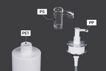 Μπουκάλι 350 ml PET με αντλία κρέμας (PP24) και καπάκι - 6 τμχ Μπουκάλι 350 ml PET με αντλία κρέμας (PP24) και καπάκι - 6 τμχ