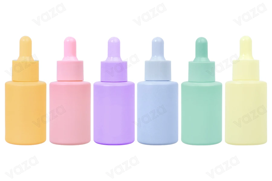 30-ml-Glasflasche mit Tropfer in matt Pastellfarben 30-ml-Glasflasche mit Tropfer in matt Pastellfarben-produktbild
