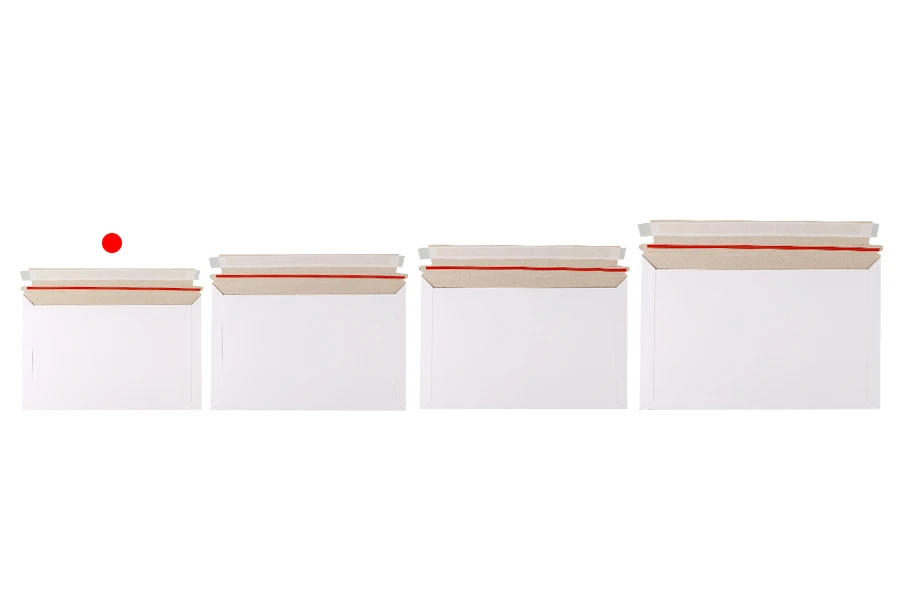 Busta di carta 245x155 mm (adatta al formato A5) con nastro sigillante integrato - 10 pz