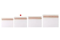 Χάρτινος φάκελος 320x225 mm (κατάλληλος για μέγεθος Α4) με ενσωματωμένη ταινία σφράγισης - 10 τμχ