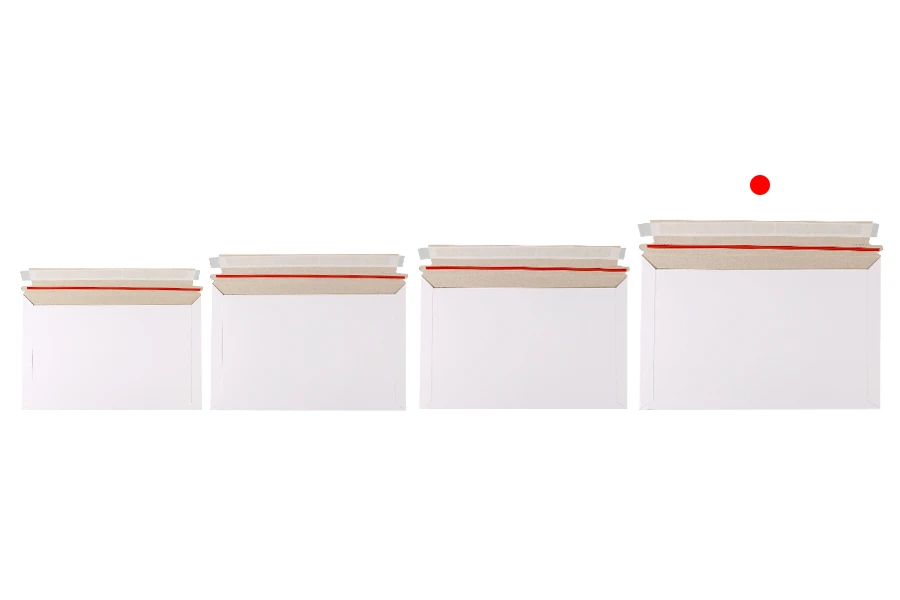 Busta in carta 345x280 mm con nastro sigillante integrato - 10 pz