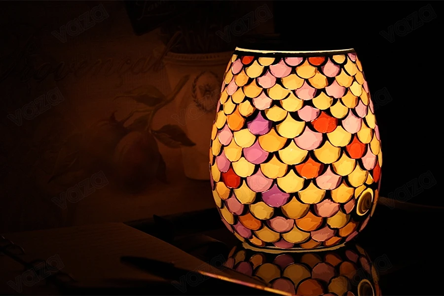 Electric glass aroma diffuser with light for burning aromatic melts and oils (resistor operated) Electric glass aroma diffuser with light for burning aromatic melts and oils (resistor operated)-image_group