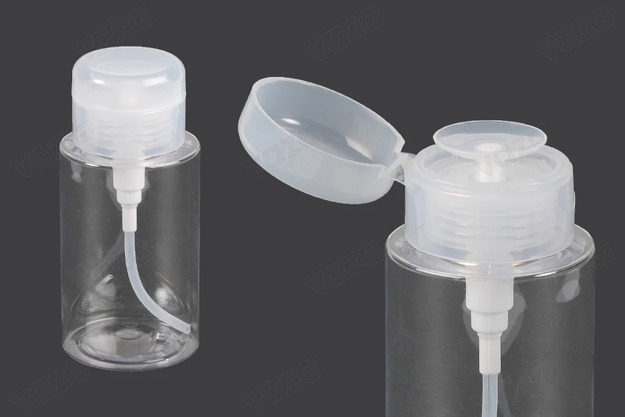 Πλαστικό μπουκάλι 200 ml με αντλία pumper για ντεμακιγιάζ- 12 τμχ-εικόνα_προϊοντική