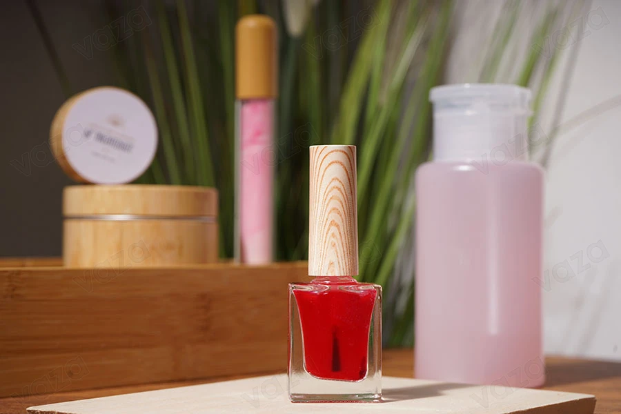 Shishe 10 ml me furçë për lyerjen e thonjve, kapak me dizajn druri – paketë me 6 copë. Shishe 10 ml me furçë për lyerjen e thonjve, kapak me dizajn druri – paketë me 6 copë.-imazh_grup