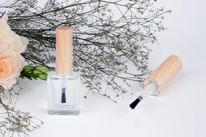 Flacon de 10 ml avec capuchon pour brosse à vernis à ongles en bois - 6 pcs-3