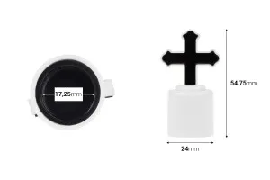 Bouchon en forme de croix PP 18-2