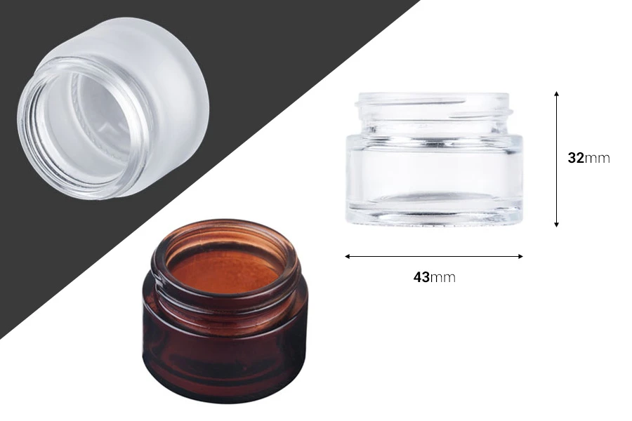 15ml glass cream jar - without cap 15ml glass cream jar - without cap