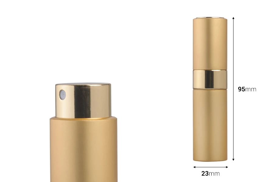Flacon de parfum en vaporisateur de 8 ml en aluminium de différentes couleurs MAT Flacon de parfum en vaporisateur de 8 ml en aluminium de différentes couleurs MAT