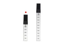 Γυάλινο διάφανο μπουκαλάκι 5 ml με διαβάθμιση, πλαστικό σπρέι και καπάκι - 6 τμχ Γυάλινο διάφανο μπουκαλάκι 5 ml με διαβάθμιση, πλαστικό σπρέι και καπάκι - 6 τμχ