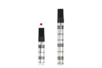 Γυάλινο μπουκαλάκι 5 ml με πλαστικό σπρέι και καπάκι - 6 τμχ