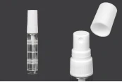 Glass bottle 5 ml with plastic spray and cap - 6 pcs Glass bottle 5 ml with plastic spray and cap - 6 pcs