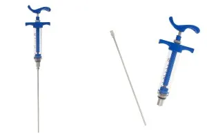 Seringue multi-usages en plastique de 10 ml - avec aiguille 160 mm-1