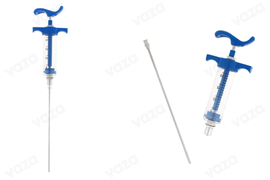20 ml multi-purpose plastic syringe with needle 160 mm-image_product