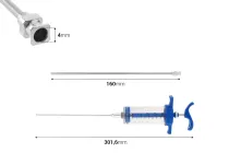 Σύριγγα πλαστική 50 ml πολλαπλών χρήσεων με μεταλλική βελόνα 160 mm Σύριγγα πλαστική 50 ml πολλαπλών χρήσεων με μεταλλική βελόνα 160 mm
