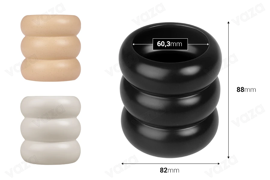 Κεραμικό βάζο για κερί 82x88 mm σε διάφορα χρώματα Κεραμικό βάζο για κερί 82x88 mm σε διάφορα χρώματα-εικόνα_διαστάσεις