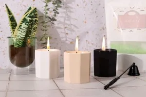 Ceramic candle jar 67x75 mm mm in various colors-3