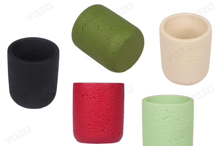 Dekorativer Betontopf 80x90mm, in verschiedenen Farben erhältlich Dekorativer Betontopf 80x90mm, in verschiedenen Farben erhältlich-produktbild