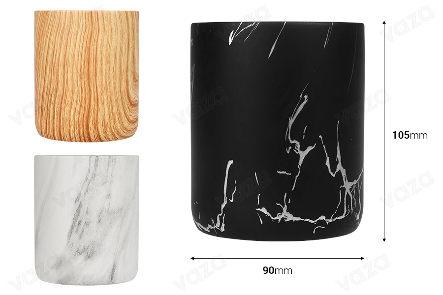 Barattolo decorativo in ceramica 90x107 mm, disponibile in diverse colorazioni Barattolo decorativo in ceramica 90x107 mm, disponibile in diverse colorazioni-dimensioni_immagine