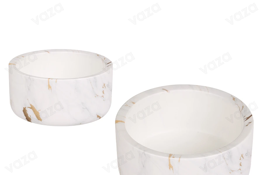 Διακοσμητικό κεραμικό βάζο 130x60 mm με εφέ μαρμάρου γκρι-χρυσό Διακοσμητικό κεραμικό βάζο 130x60 mm με εφέ μαρμάρου γκρι-χρυσό-εικόνα_προϊοντική