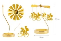 Dekoratives Karussell mit Fahrradmuster für Lamellen (Basisdurchmesser für Lamellen 55 mm) Dekoratives Karussell mit Fahrradmuster für Lamellen (Basisdurchmesser für Lamellen 55 mm)