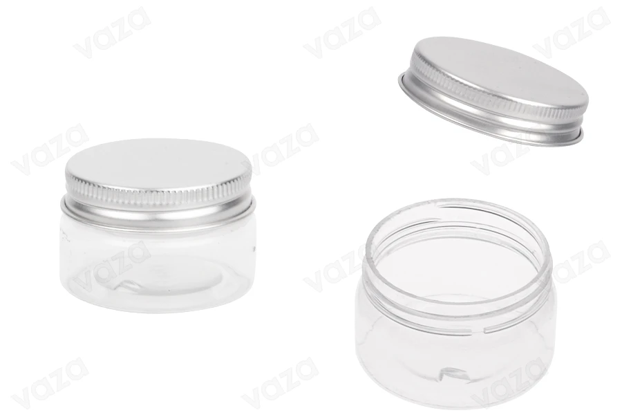Transparente Pet- Dose 30ml mit Alu- Deckel und innerer Abdichtscheibe Transparente Pet- Dose 30ml mit Alu- Deckel und innerer Abdichtscheibe-produktbild