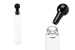 Glastesterflasche 2 ml mit Kunststoffverschluss - 100 Stk-1