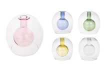 Flacon diffuseur en verre à double paroi 65 ml (90x90 mm) en verre soufflé de différentes couleurs Flacon diffuseur en verre à double paroi 65 ml (90x90 mm) en verre soufflé de différentes couleurs