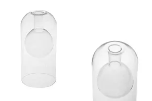 Double wall glass reed diffuser bottle 170 ml (85x170 mm) made of blown glass - transparent-1