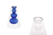 Doppelwandige Glasdiffusorflasche 90 ml (90x135 mm) aus mundgeblasenem Glas in verschiedenen Farben