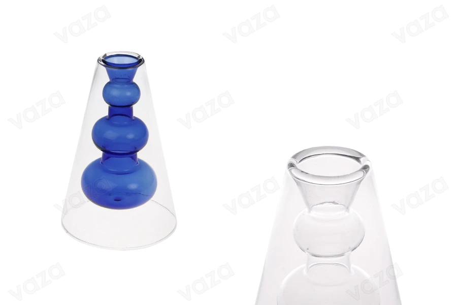 Γυάλινο δοχείο 90 ml δίχωρο (90x135 mm) από φυσητό γυαλί κατάλληλο για αρωματικό χώρου σε διάφορα χρώματα-εικόνα_προϊοντική