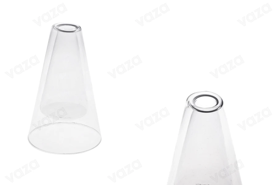 Enë qelqi me dy shtresa 155 ml (95x150 mm) e përshtatshme për aromatizues ambienti – transparente.-imazh_produkt