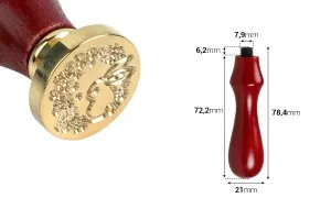 Wooden wax stamp handle-2