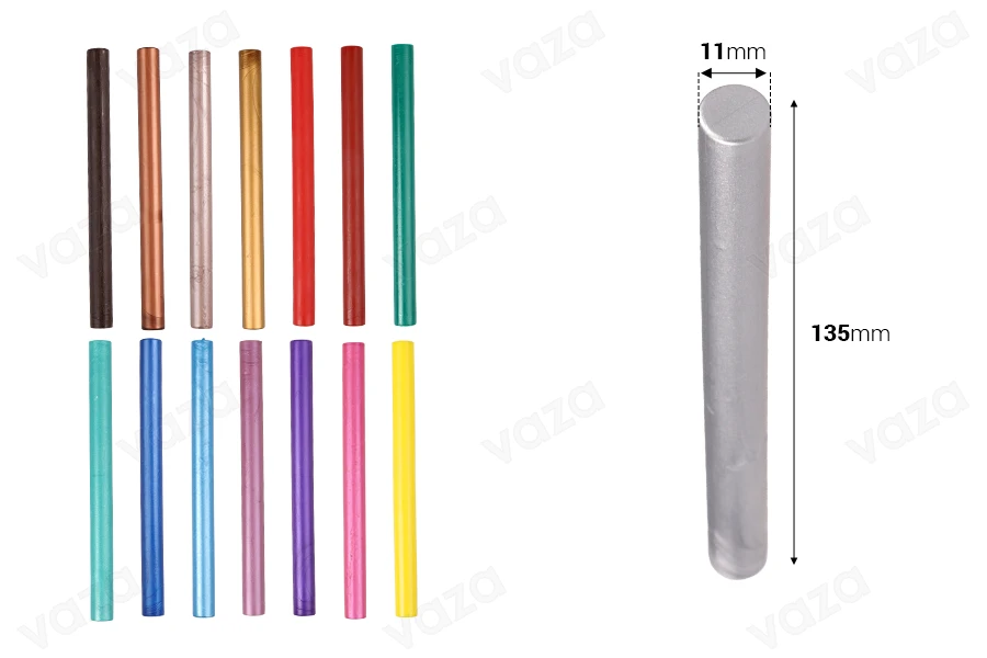 Βουλοκέρι 11x135 mm για πιστολάκι σε διάφορα χρώματα - 10 τμχ Βουλοκέρι 11x135 mm για πιστολάκι σε διάφορα χρώματα - 10 τμχ-εικόνα_διαστάσεις