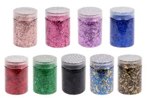 Metallic foil flakes 3g for candles and resin in various colors-1
