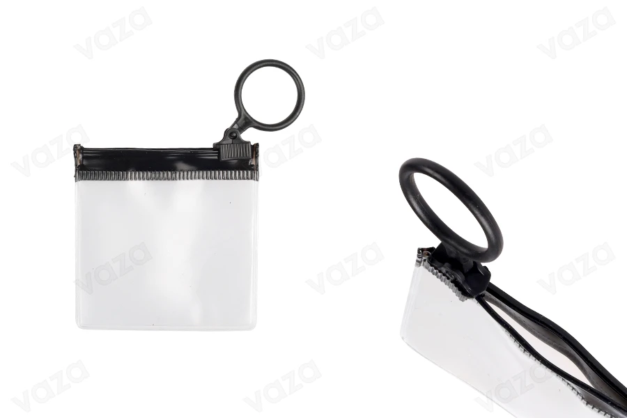 Ημιδιάφανο σακουλάκι (PVC) 60x60 mm με μαύρο φερμουάρ (zip) - 12 τμχ Ημιδιάφανο σακουλάκι (PVC) 60x60 mm με μαύρο φερμουάρ (zip) - 12 τμχ-εικόνα_προϊοντική