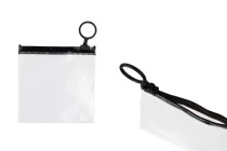 Ημιδιάφανο σακουλάκι (PVC) 100x100 mm με μαύρο φερμουάρ (zip) - 12 τμχ Ημιδιάφανο σακουλάκι (PVC) 100x100 mm με μαύρο φερμουάρ (zip) - 12 τμχ