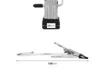Μεταλλικός γάντζος με κλιπ με μαύρη λαβή 108x23 mm Μεταλλικός γάντζος με κλιπ με μαύρη λαβή 108x23 mm