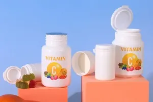 100ml white plastic jar with snap cap for pills and capsules-3