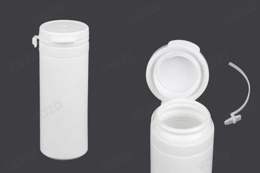 50ml white plastic jar with snap cap for pills and capsules-image_product
