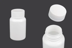 120ml white plastic jar with screw cap for pills and capsules-1