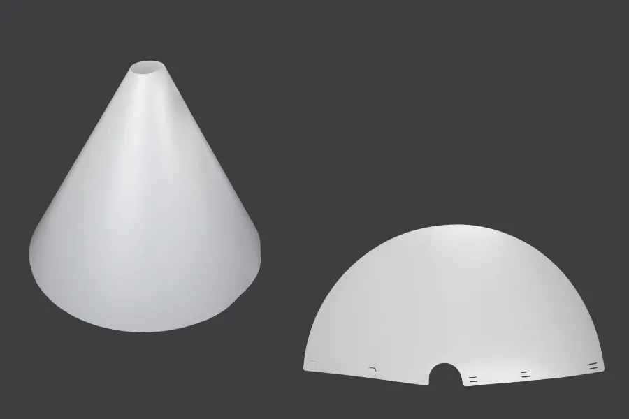 PVC-Lichtkegel für Produktreflexionen auf Fotos 360x350mm PVC-Lichtkegel für Produktreflexionen auf Fotos 360x350mm