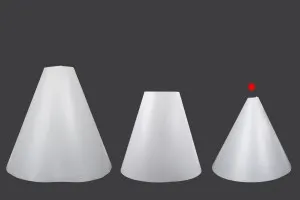 Diffusore cono in PVC per riflessi di prodotti nelle foto 360x350mm-3