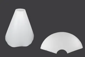 Cono luminoso in PVC per riflessi di prodotti nelle foto 500x500 mm-1