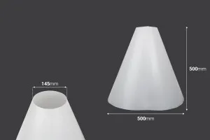 Cono luminoso in PVC per riflessi di prodotti nelle foto 500x500 mm-2