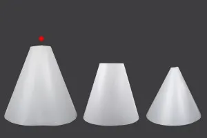 Cono luminoso in PVC per riflessi di prodotti nelle foto 500x500 mm-3