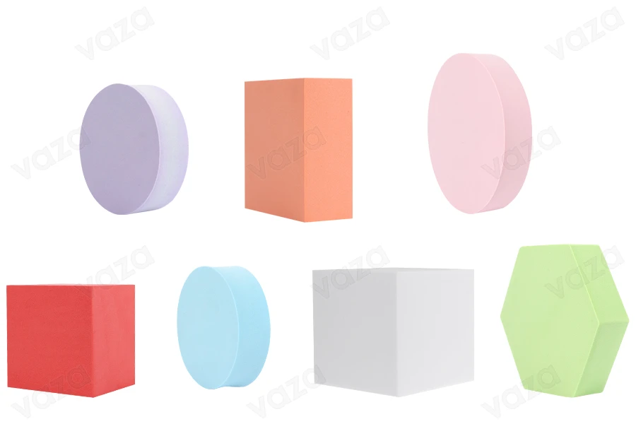 Foam forma gjeometrike për photo props  (6 copë/set) në ngjyra të ndryshme     -imazh_grup