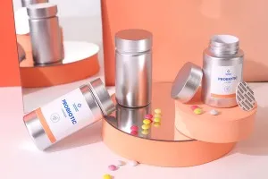 100 ml PET plastic jar in silver color for pills and capsules-3